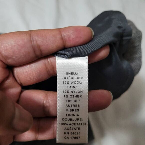 Banana Republic Gray Wool Herringbone Pencil Skirt Size 8 - Picture 5 of 6